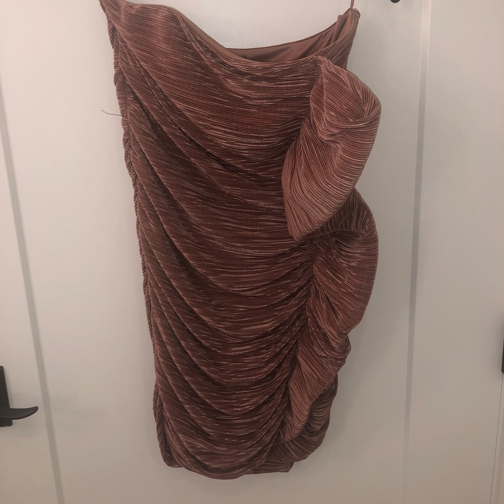 Express Dusty Rose Strapless Cocktail Dress